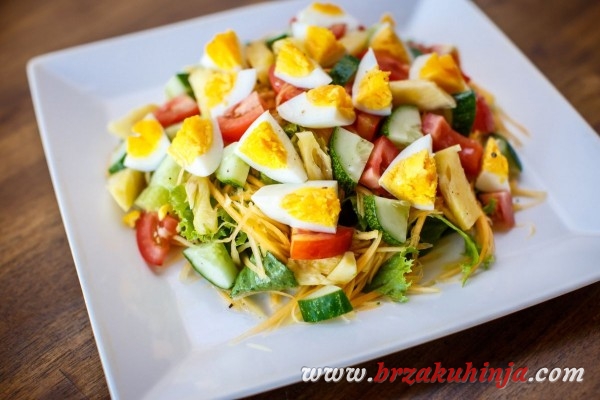 Salata sa jajima - Recept